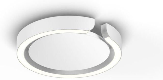Occhio Mito Soffitto LED-Deckenleuchte in Weiß Matt mit Occhio air Modul und x-tra warm LED (2200K - 3500K) sowie Narrow-Aufsatz für gebündeltes Licht - Bild 1