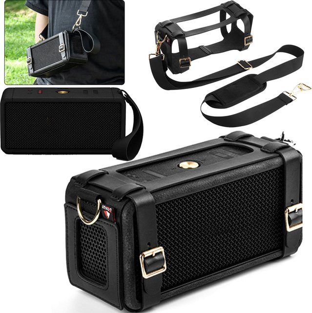Schutzhülle für Marshall Middleton tragbare Bluetooth Lautsprecher in Schwarz als Umhängetasche und Reise-Tasche - Bild 1