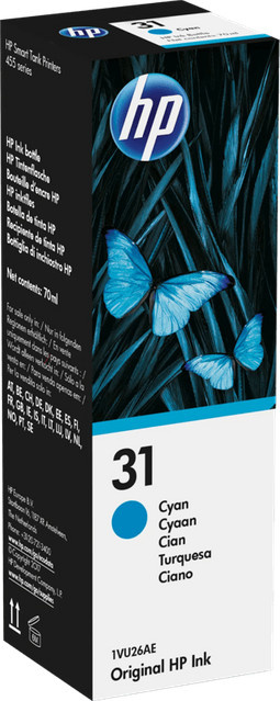 Original HP 31 Tintenflasche Cyan für Inkjet-Drucker - Bild 2