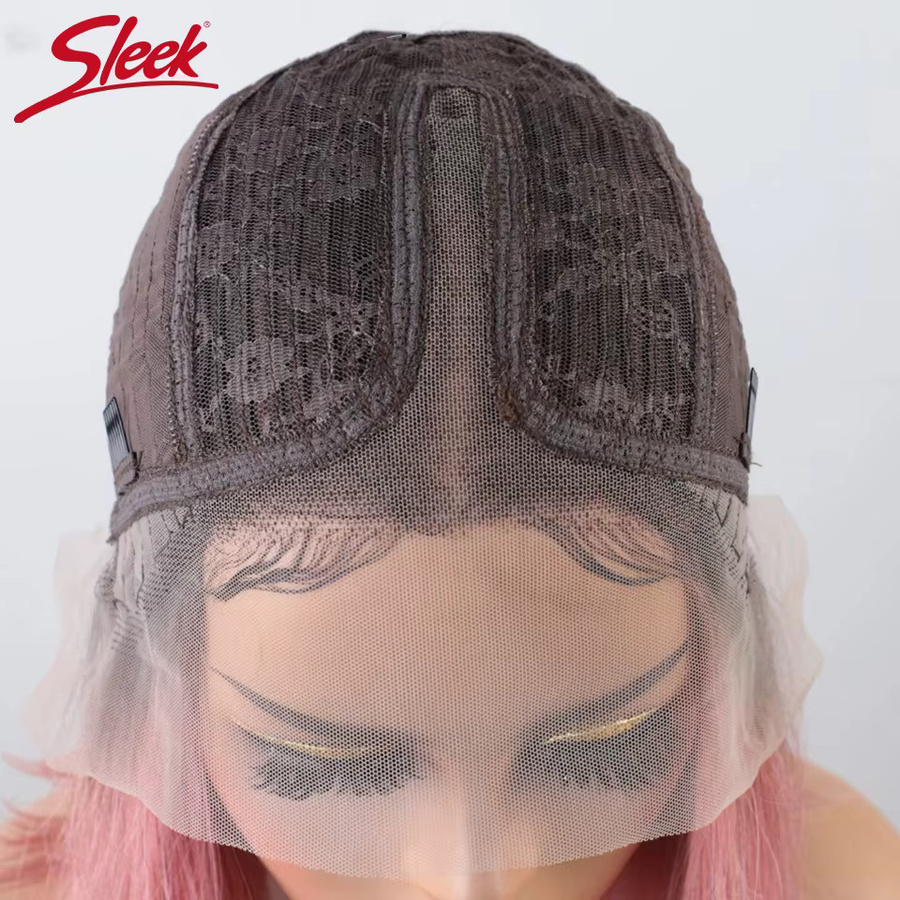 Sleek Ombre Pink Lace Front Perücke, Echthaar, Damen - Bild 2