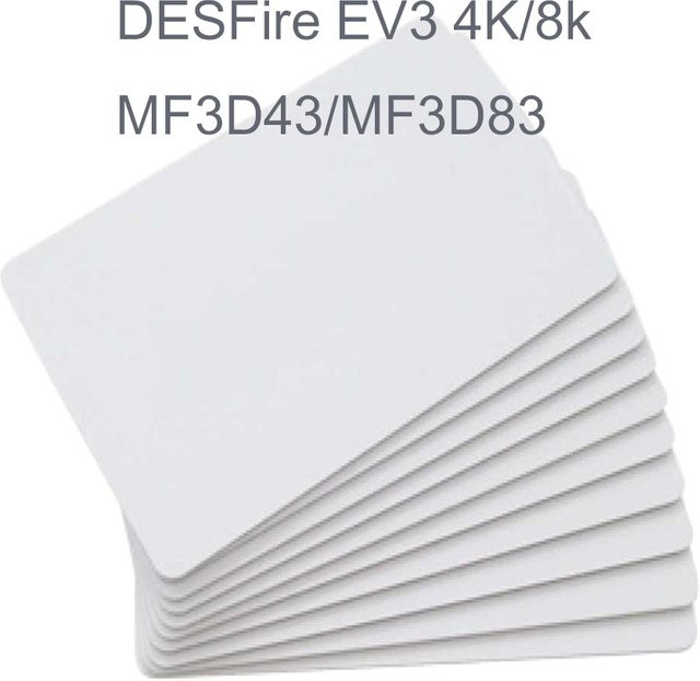 5 Stück newbega Desfire EV3 RFID-Blankokarten 13,56 MHz mit 4K/8K Kapazität in Weiß - Bild 1