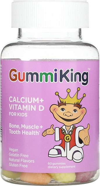 GummiKing Calcium + Vitamin D Fruchtgummi 60 Stück - Bild 1