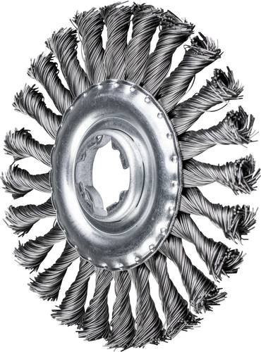 PFERD TOOLS Rundbürste gezopft RBG X-Lock mit Stahl-Draht-Ø 0,50 mm für Winkelschleifer in Silber - Bild 1