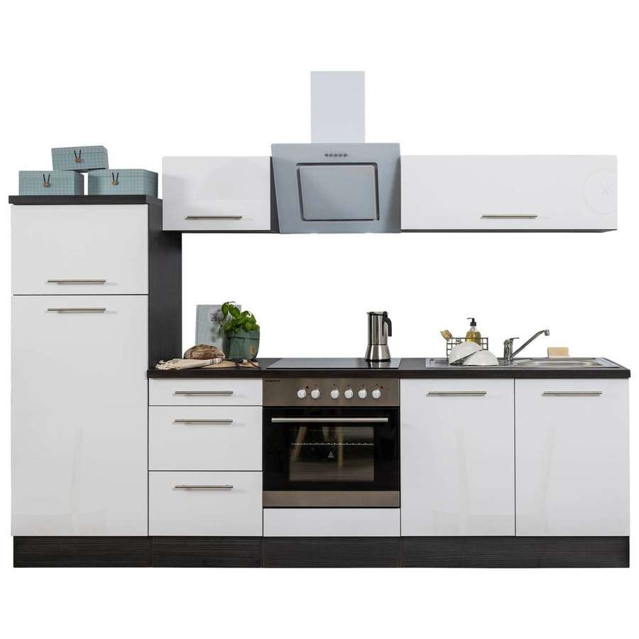 Respekta Küchenblock Premium in Eiche und Weiß mit Soft-Close-Türen, B/H/T: 270 x 200 x 60 cm - Bild 2