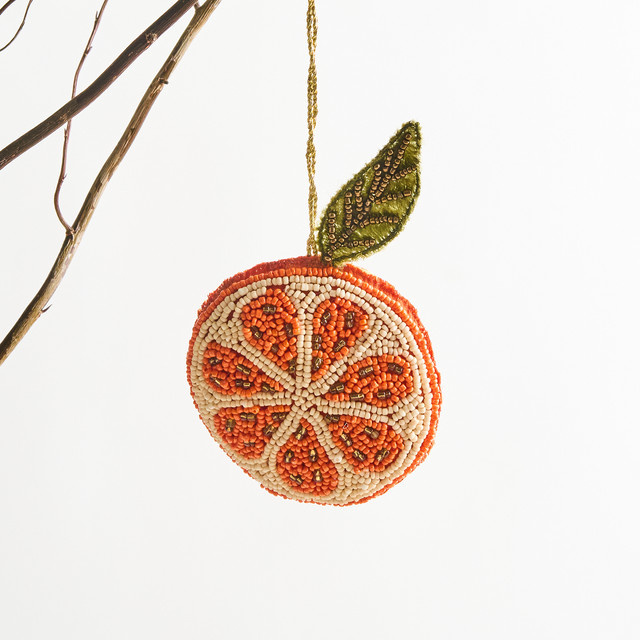 Sommerlicher Deko Hänger Obstscheibe von BLUME2000 in Orange - Bild 1