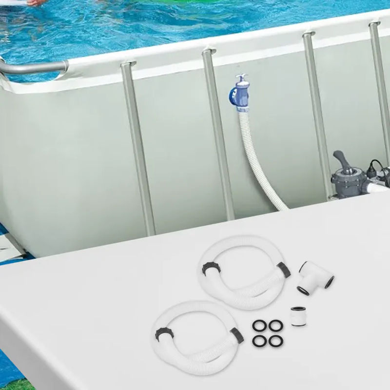 Intex Poolfilter-Pumpenschlauch-Adapter Set für oberirdische Schwimmbäder in Weiß - Bild 5