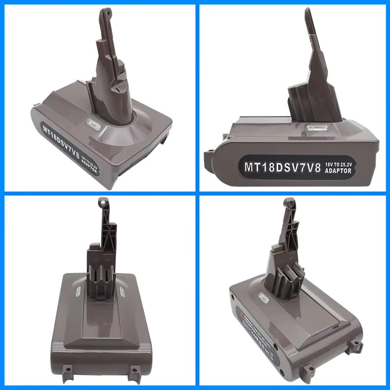 dawupine Li-Ion Batterie Adapter kompatibel mit Makita, Milwaukee, Dewalt, Bosch und Dyson V7V8 sowie ML18DSV7V8 und DW18DSV7V8 - Bild 4