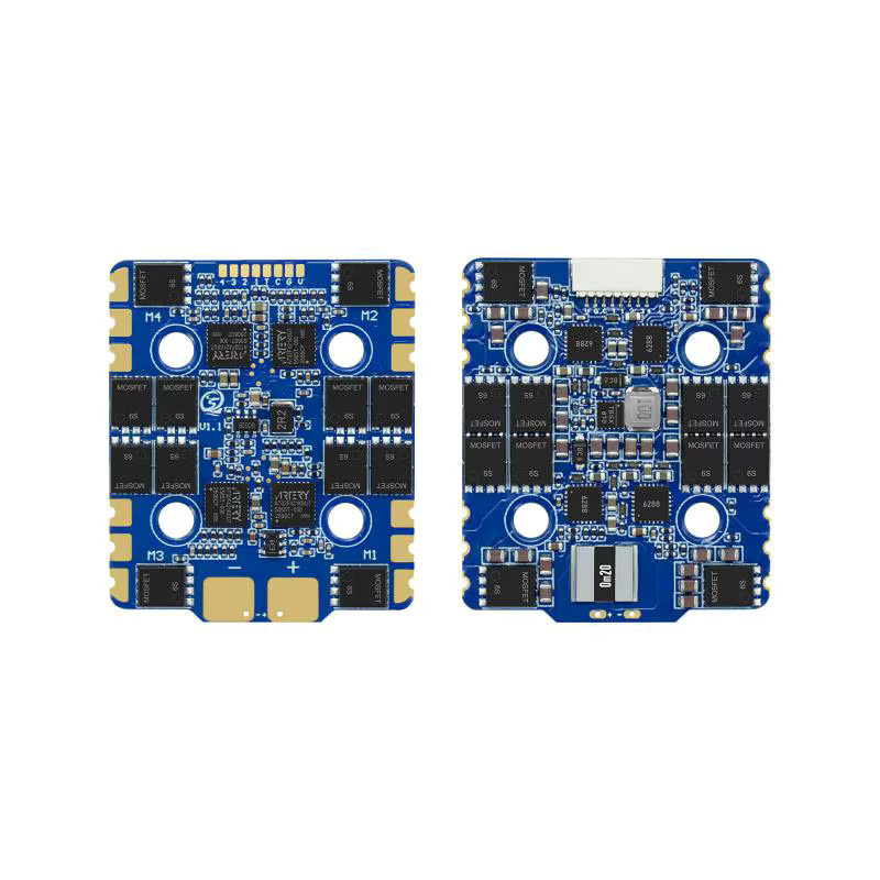 Sequre Blueson A1 4-in-1 ESC Elektronischer Geschwindigkeitsregler für FPV-Drohnen Racing & Freestyle, Farbe: Blau, 6s 65a / 8s 70a, Lochabstand: 20 mm - Bild 2