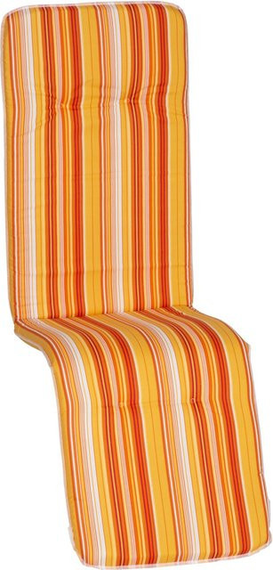 Beo Relax-Paspelauflage Edremit Gestreift in Orange, Gelb und Weiß, Rechteckig - Bild 1