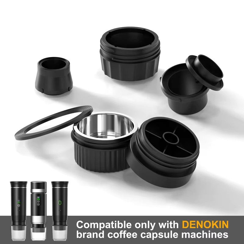 DENOKIN Edelstahl Kaffee Filter Korb für tragbare Espressomaschinen, Silber, 51 mm - Bild 2