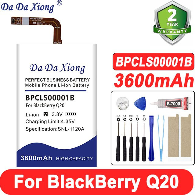 BlackBerry Ersatzakku BPCLS00001B mit 3600 mAh und 3,8 V für Q20 Classic SQC100-1 SQC100-3 - Bild 1