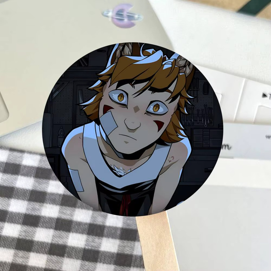 Bilibili Anime-Brosche, runde Emaille-Pins, Cartoon-Stil - Bild 6
