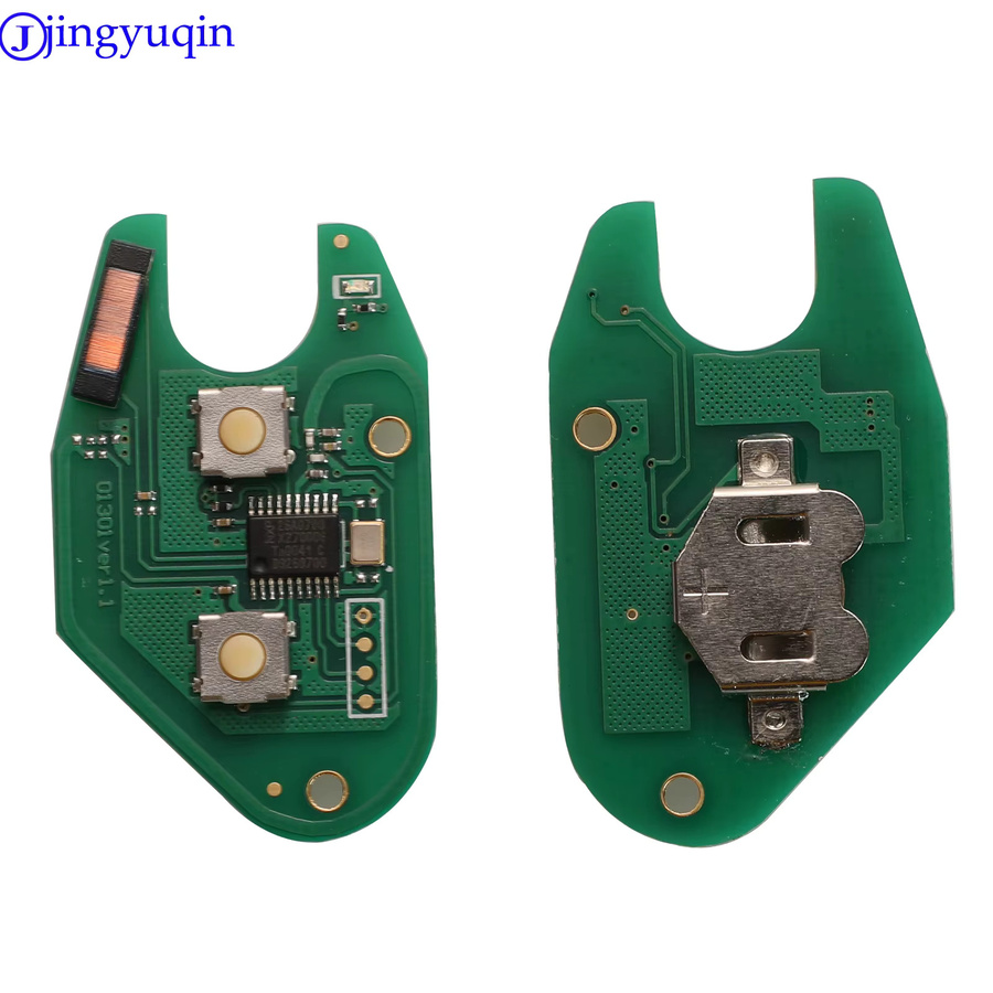 Jingyuqin Ersatzgehäuse für Renault Remote Key PCF7946 433MHz mit 2 Tasten in Schwarz für Traffic, Master, Vivaro, Movano und Kangoo - Bild 3