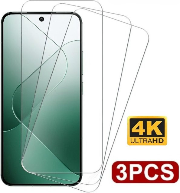3 Stück Ultra HD Displayschutzfolien aus gehärtetem Glas für Samsung Galaxy S25 und S23 in Transparent - Bild 1