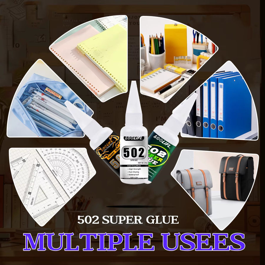 LOOLIFL 502 Superkleber für DIY-Handwerk und Reparaturen von Kunststoff- und Schreibwaren - Bild 2