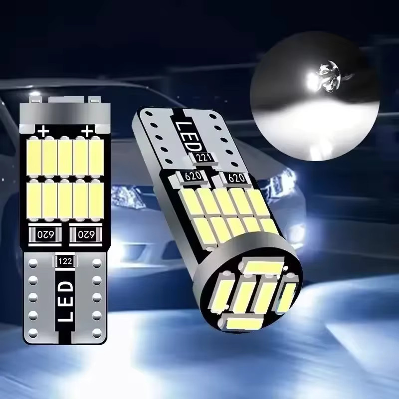 10er Set LED Canbus W5W T10 194 Auto Glühbirnen mit 26SMD in Weiß für Kennzeichen, Innenraum und Türleuchten - Bild 3