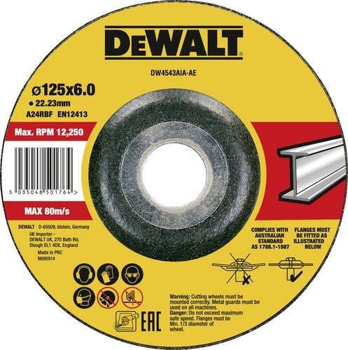 DeWalt DWA4514SIA-AE Schruppscheibe für Metall in Gelb - Bild 1