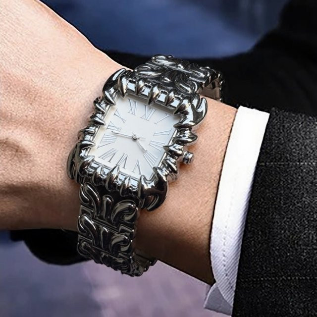Alabaster Industries Armbanduhr, Quarz, Edelstahl, Eckig, Herren - Bild 1