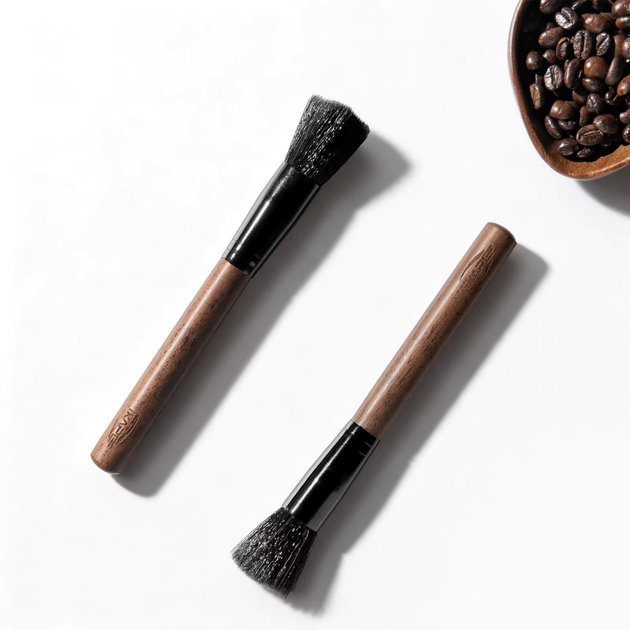 IKAPE Kaffeemühlen-Reinigungsbürste mit Holzgriff und natürlichen Borsten in Braun für Barista-Zubehör - Bild 5