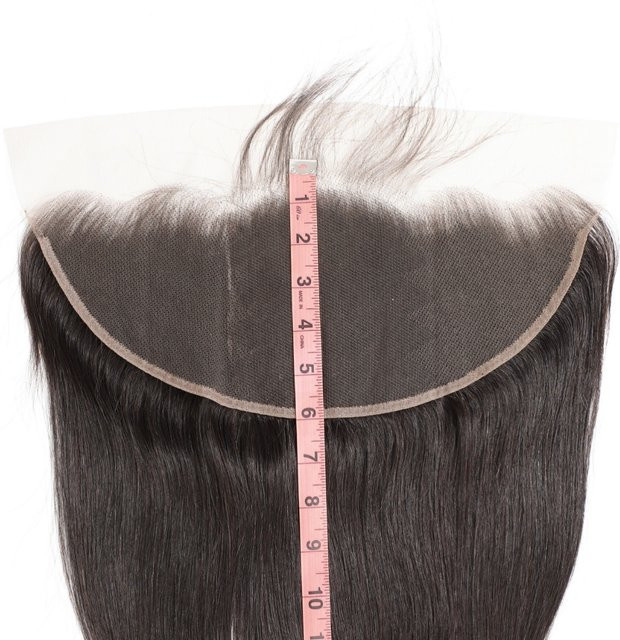 Linhua Spitzen-Frontal, Echthaar, brasilianisches Remy-Haar, glatt, 13x6 - Bild 1