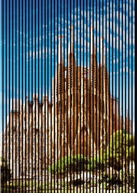 FN Acustico Akustikplatte Barcelona 1 Bunt aus PET und MDF, H x B x T: 2.400 x 1.693 x 19 mm - Bild 1