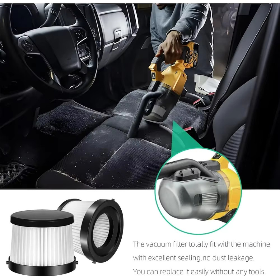 DEWALT HEPA-Ersatzfilter DCV5011H für DCV501HB 20 V Akku-Handstaubsauger mit schwarzer Dichtung - Bild 2