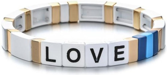 Wucifang Jewelry Armband Charms, Herz, Weiß, Zinklegierung, Damen - Bild 1