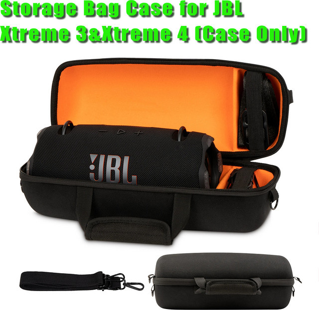 GUANGHE Aufbewahrungstasche für JBL Xtreme 3 und Xtreme 4, wasserdichte Reise-Tragetasche mit Hartschale, Schwarz - Bild 1