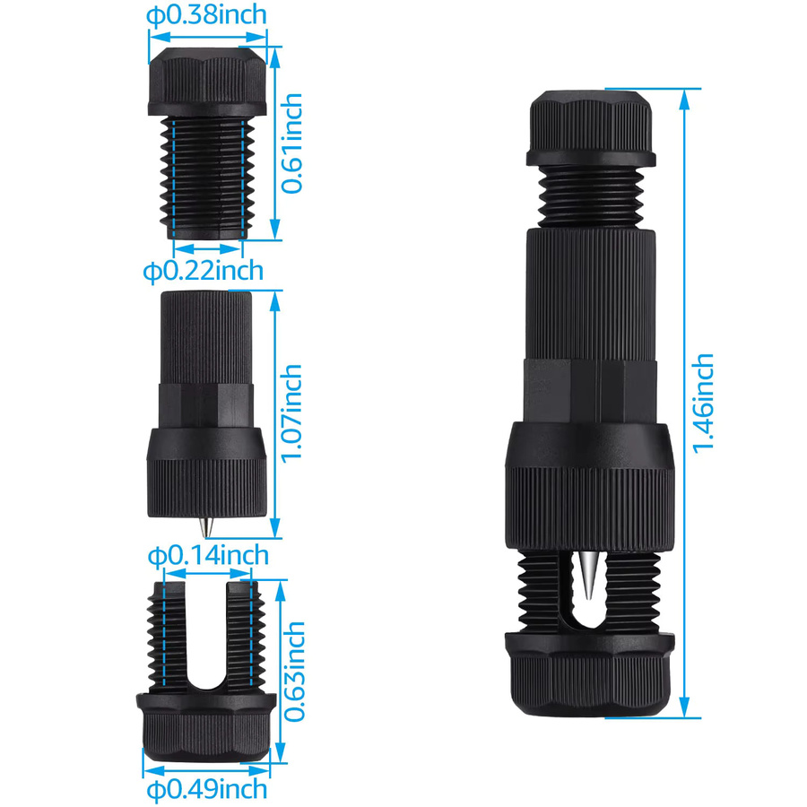 AOKIN Fastlock Niederspannungs-Kabelverbinder für Landschaftsbeleuchtung, 5/10 Stück, Piercing-Ersatz für 12/14/16/18 Gauge-Kabel - Bild 4