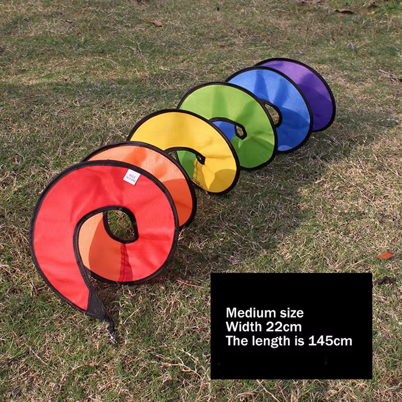 KEKA 4er Set Spiral-Windspiel Regenbogen für Garten und Outdoor-Camping - Bild 2