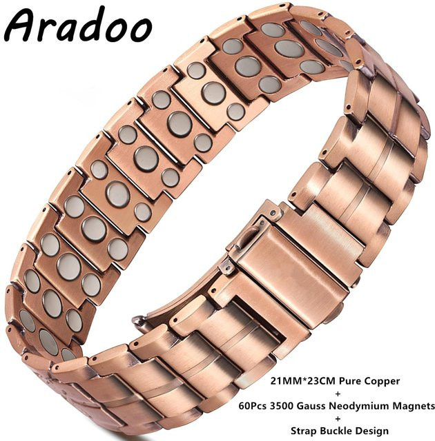 ARADOO Kupferarmband, Roségold, Herren - Bild 1