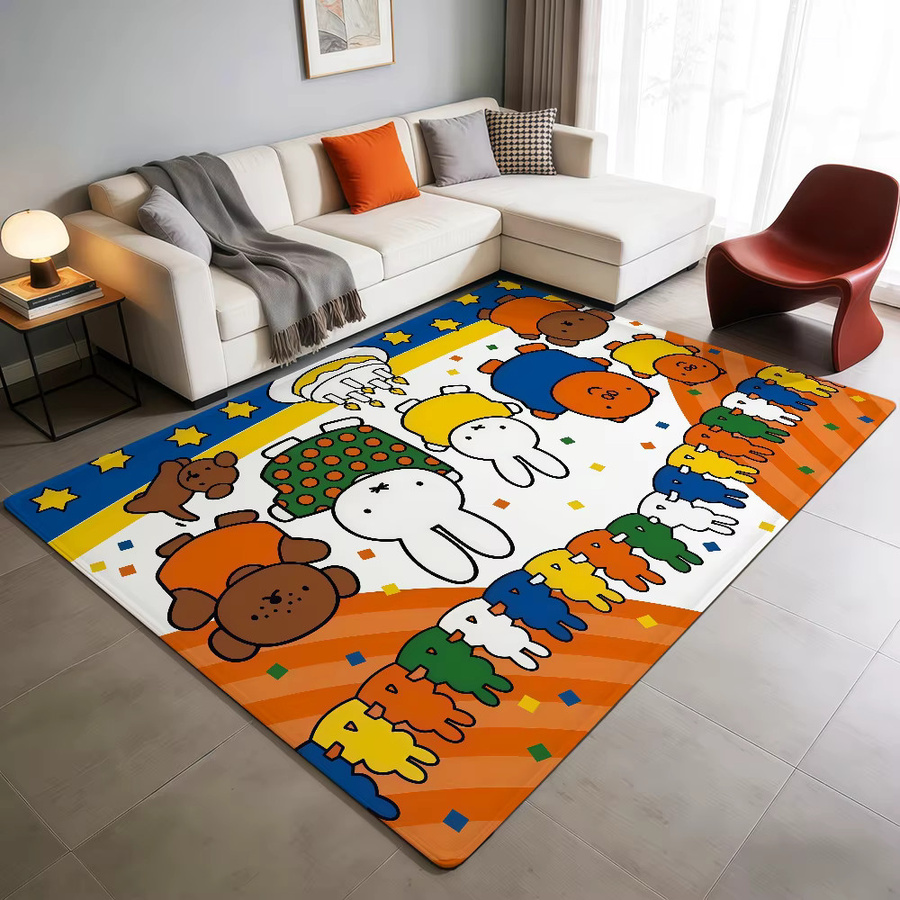 Miffy Cartoon Kaninchen Bodenmatte Multicolour B: 60 cm, T: 40 cm - Bild 5