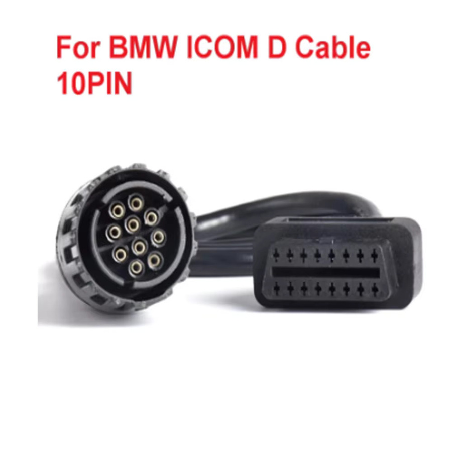 BMW ICOM D Diagnosekabel für Motorräder 10-Pin auf 16-Pin OBD2 Adapter und Verlängerungskabel in Schwarz - Bild 2