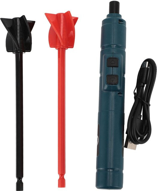 OutsideWorld Elektrisches Harzmischer-Set in Schwarz mit 2 Paddeln, USB wiederaufladbar - Bild 1
