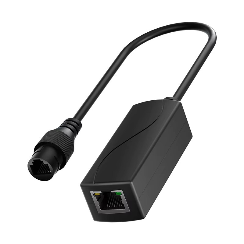 SHOYEE Gigabit PoE 48V zu 24V PoE Konverter in Schwarz mit RJ45 Port Ausgang 24V/1A, IEEE802.3af/at für passive 24V Geräte - Bild 5