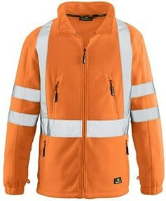 4 Protect Warnfleecejacke Seattle in Leuchtorange, Größe 2XL, nach EN ISO 20471 Klasse 3 - Bild 1