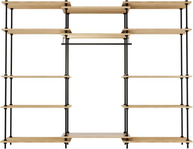 AR Shelving Regalsystem Kleiderschrank DECO in Braun mit Kleiderstange - Bild 1