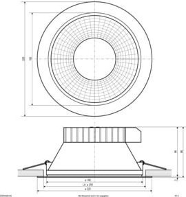 EVN LED-Deckeneuchte CCT Switch ML DSR54200125 mit einstellbarer Farbtemperatur und modernem Design - Bild 1