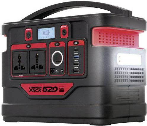 GYS Powerstation 520 Li-Ion Powerpack 20 Ah Schwarz/Rot mit Laderegler - Bild 1