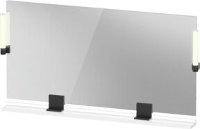 Duravit Sivida LED-Badspiegel in Weiß mit Dimmer und Touch-Funktion, B/H: 133 x 65 cm, Tiefe: 3,6 cm