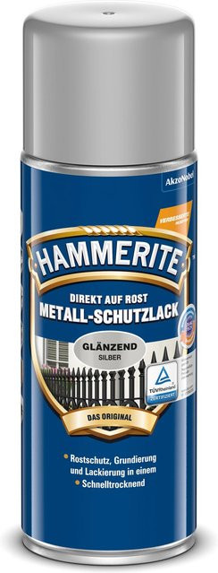 Hammerite Metall-Schutzlack Spray Silber glänzend 400 ml - Bild 1
