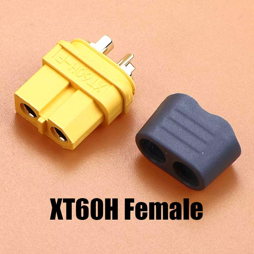 2 Stück ChengHaoRan XT60 vergoldete Bananenstecker in Gelb für RC Lipo Lithium-Akku und Flugzeugmodelle - Bild 2