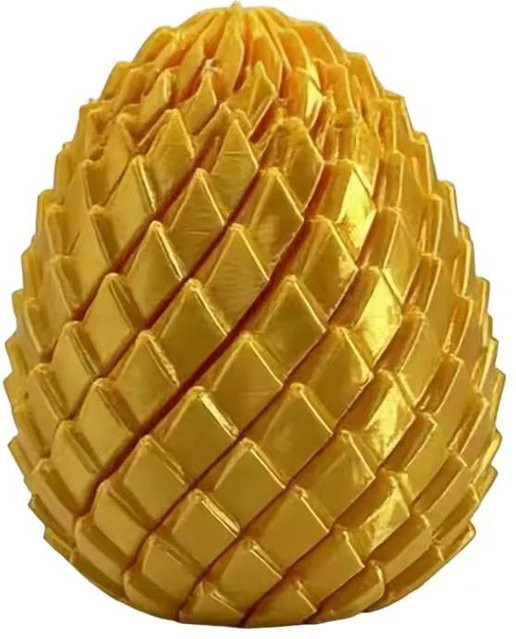 Dracheneier-Dreh-Fidget-Spielzeug, goldgelb - Bild 1