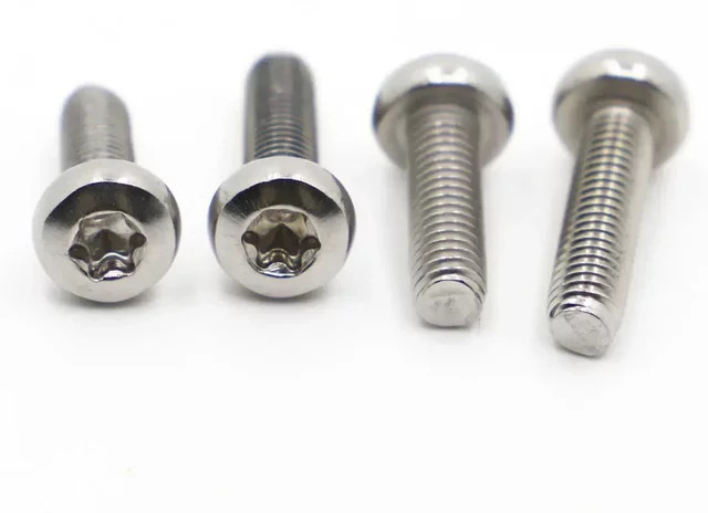 SZYANGYI Torx-Flachkopfschrauben aus 304 Edelstahl in Silber, Maschinenschrauben mit Rundkopf nach GB2672 - Bild 1