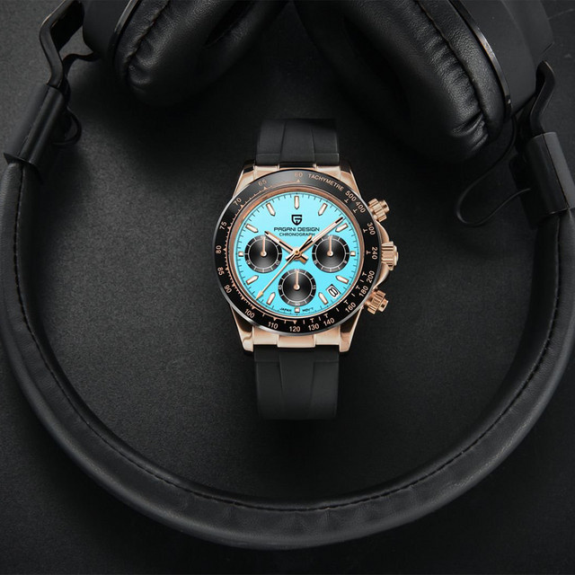 PAGANI DESIGN Chronograph, Quarz, Edelstahl, Saphirglas, 40 mm, Herren - Bild 1