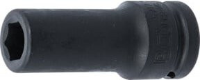 BGS Kraft-Steckschlüssel-Einsatz Sechskant tief 5717, Antrieb Innenvierkant 20 mm (3/4 Zoll), SW 17 mm, schwarz - Bild 1