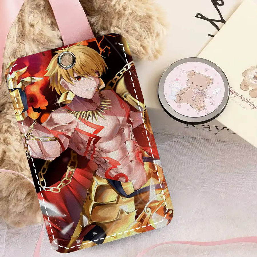 Schlüsselanhänger Leder, Kartenetui, Fate Gilgamesh - Bild 4