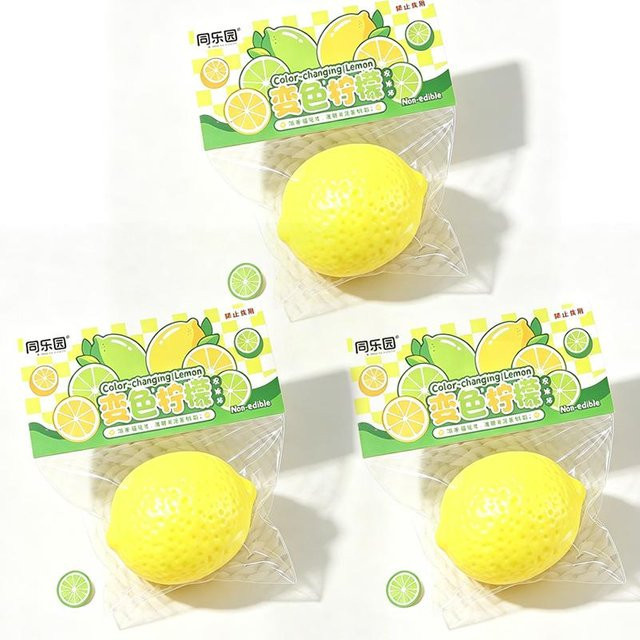 Handgemachter knuspriger Zitronen Stressball, Knetspielzeug, Mango Squishy Fidget Ball, ASMR sensorisches Stressabbau Spielzeug - Bild 1