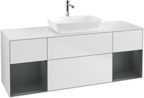 V&B Waschtischunterschrank Finion in Weiß lackiert, Breite: 160 cm, Tiefe: 50,1 cm, Höhe: 50,1 cm - Bild 1