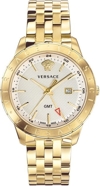 Versace Herrenuhr, Quarz, Edelstahl, 43 mm, Weiß, 5 ATM - Bild 1